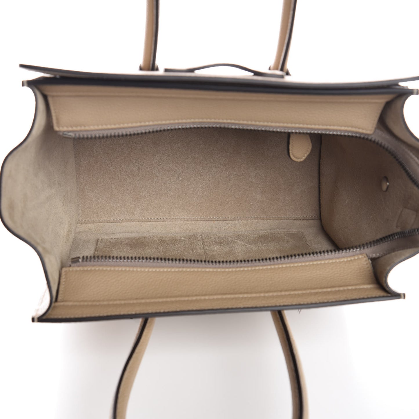 Drummed Calfskin Micro Luggage Dune