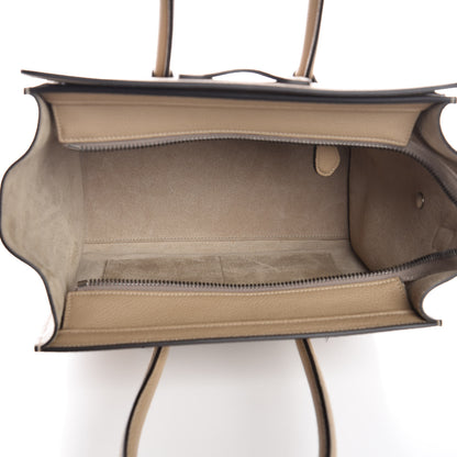 Celine Drummed Calfskin Micro Luggage Dune 5 of 6