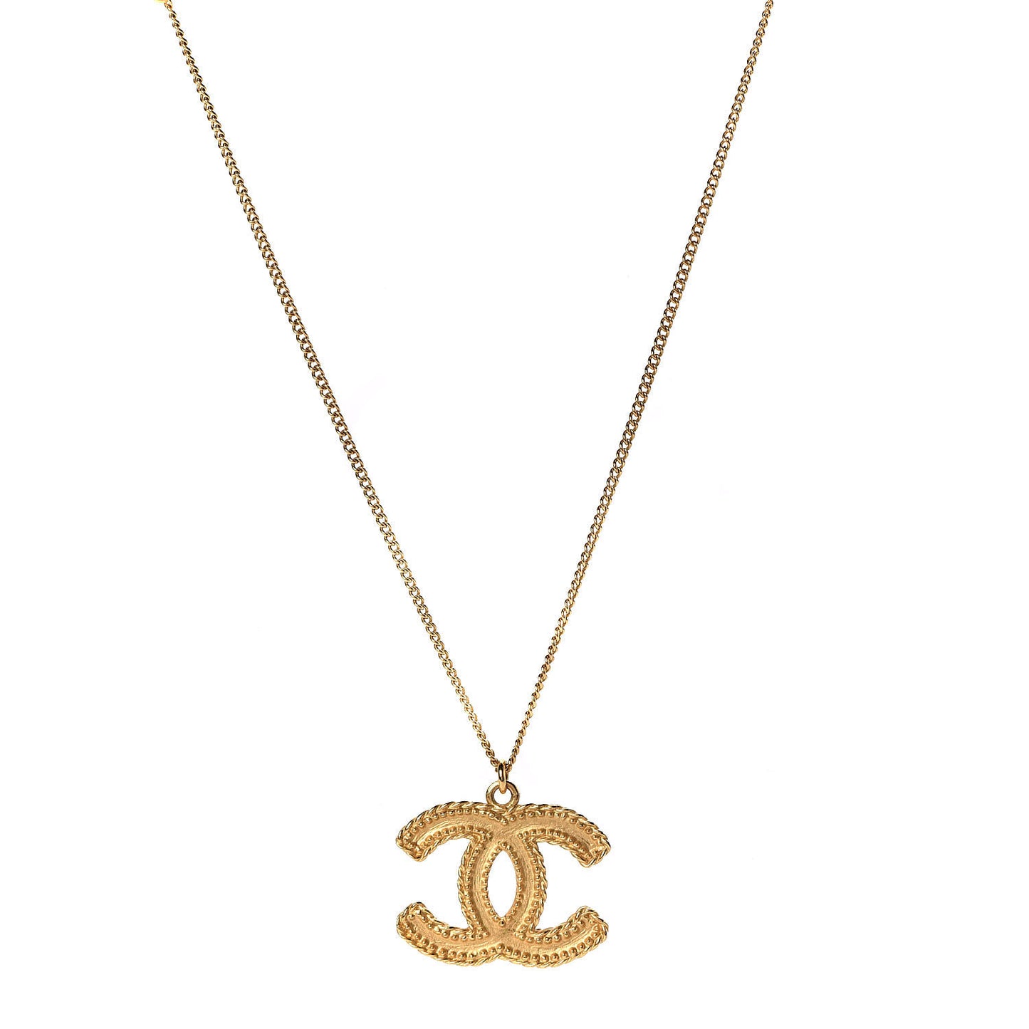 CC Necklace Matte Gold