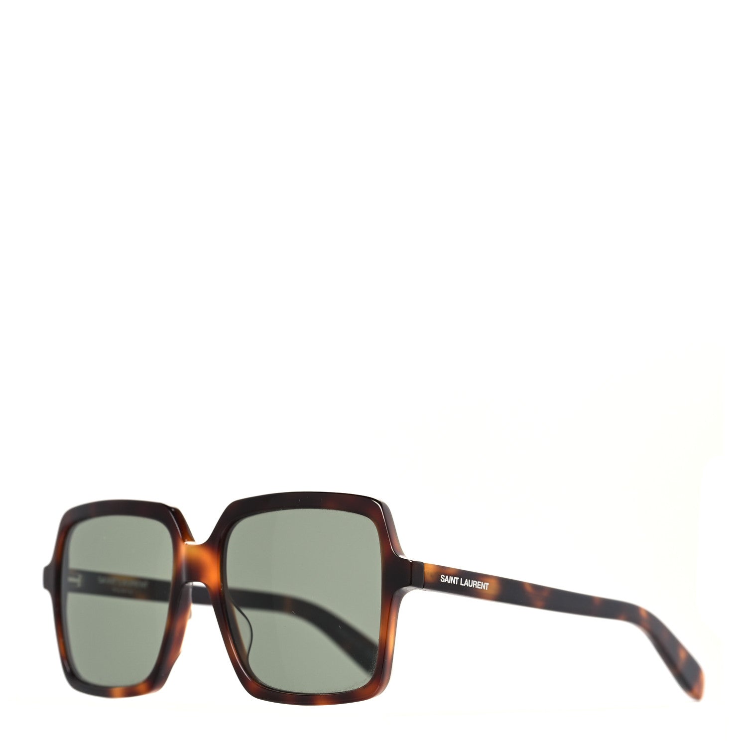 Saint Laurent Oversized SL174 Sunglasses Tortoise 1 of 8