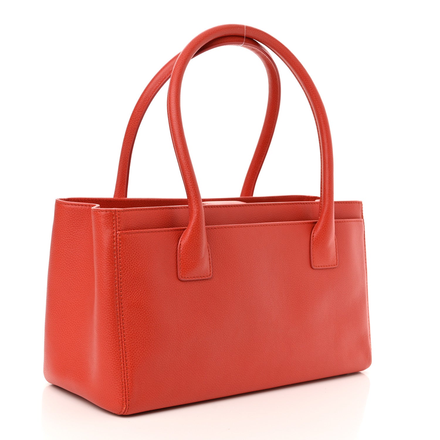 Chanel Calfskin Small Cerf Executive Shopper Tote Orange 2 of 11