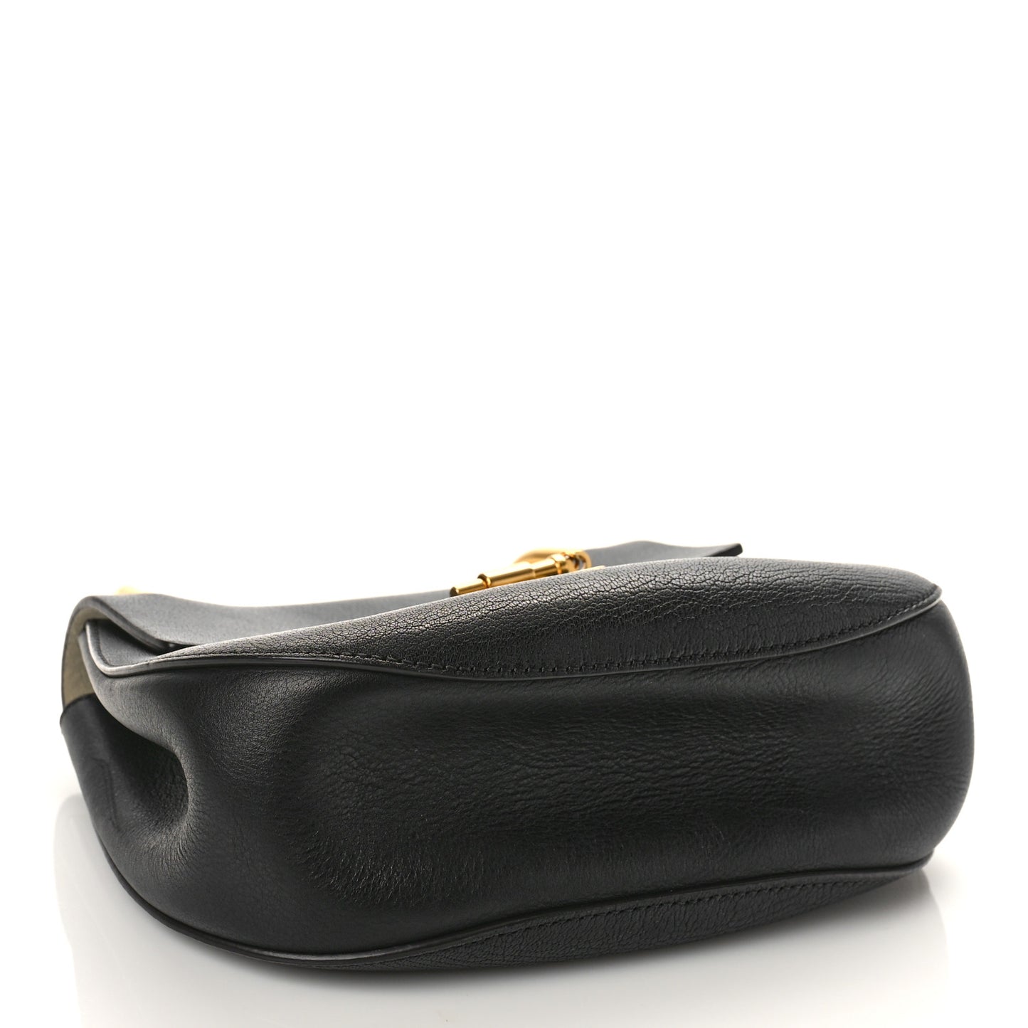 Grained Lambskin Drew Shoulder Bag Black