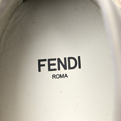 Fendi Technical 3D Mesh Womens FFluid Zip Up Sneakers 40 White Latte Ruggine 8 of 10