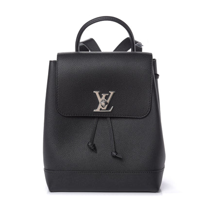 Louis Vuitton Calfskin Lockme Backpack Black 1 of 10