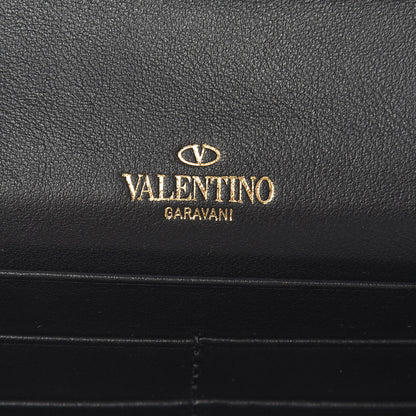Valentino Garavani Vitello Rockstud Crossbody Wallet on Chain Black 6 of 11