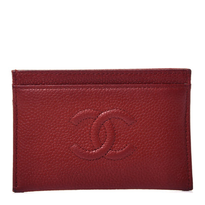 Chanel Caviar Timeless CC Card Holder Red 1 of 8