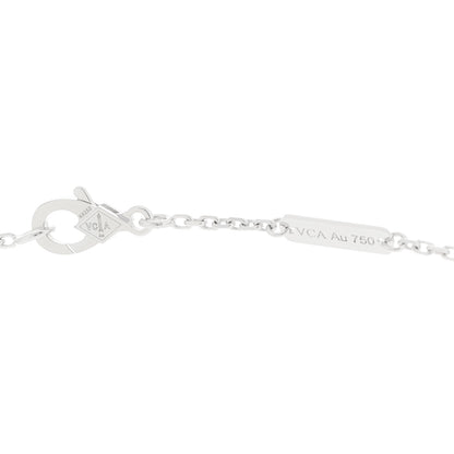 Van Cleef & Arpels 18K White Gold Mother Of Pearl Vintage Alhambra Pendant Necklace 5 of 6