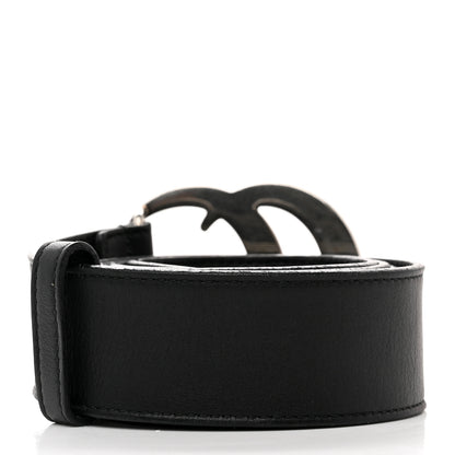 Gucci Moon Calfskin Nickel Double G 40mm Belt 90 36 Black 2 of 6