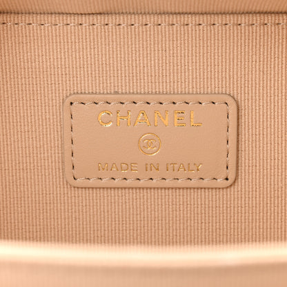 Chanel Caviar Quilted Twist Your Buttons Clutch With Chain White 6 of 14