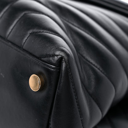 Saint Laurent Calfskin Y Quilted Monogram Large Loulou Chain Satchel Black 12 of 20