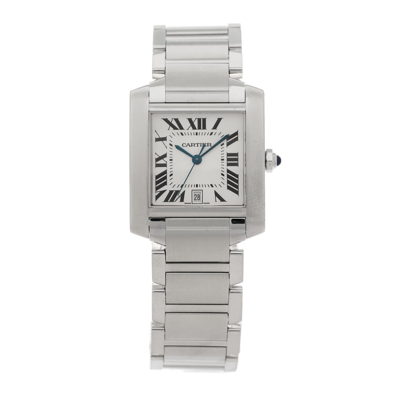 Cartier Stainless Steel 28mm Tank Francaise Automatic Watch 1 of 4