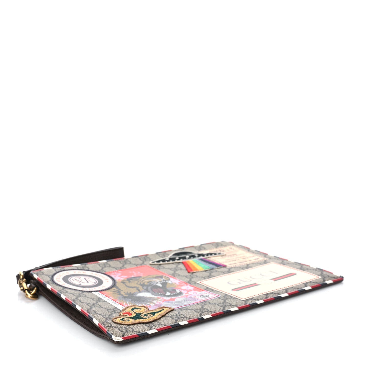 Gucci GG Supreme Monogram Courrier Documents Holder Beige New Acero 4 of 8