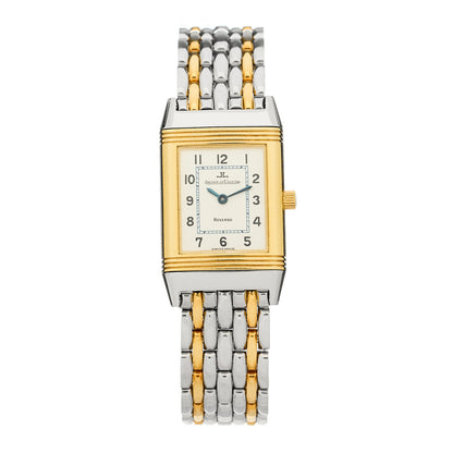 Jaeger-LeCoultre Stainless Steel 18K Yellow Gold 20mm Reverso Lady Manual Winding Watch White 260.5.86 1 of 4