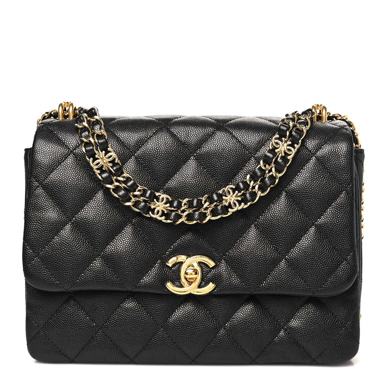 Chanel Caviar Quilted Coco First Flap Black 1 of 11