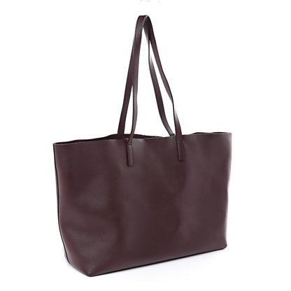 Saint Laurent Calfskin Large Shopping Tote Bordeaux 3 of 11