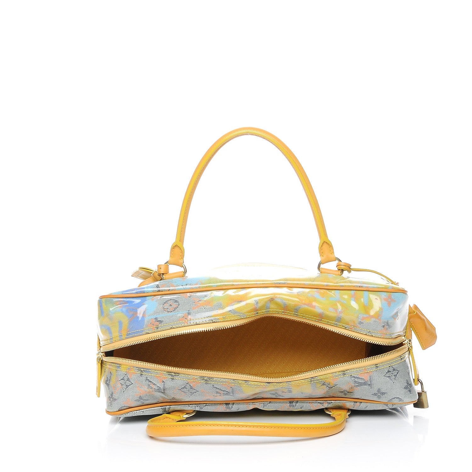Louis Vuitton Monogram Pulp Defile Weekender PM Yellow 5 of 8