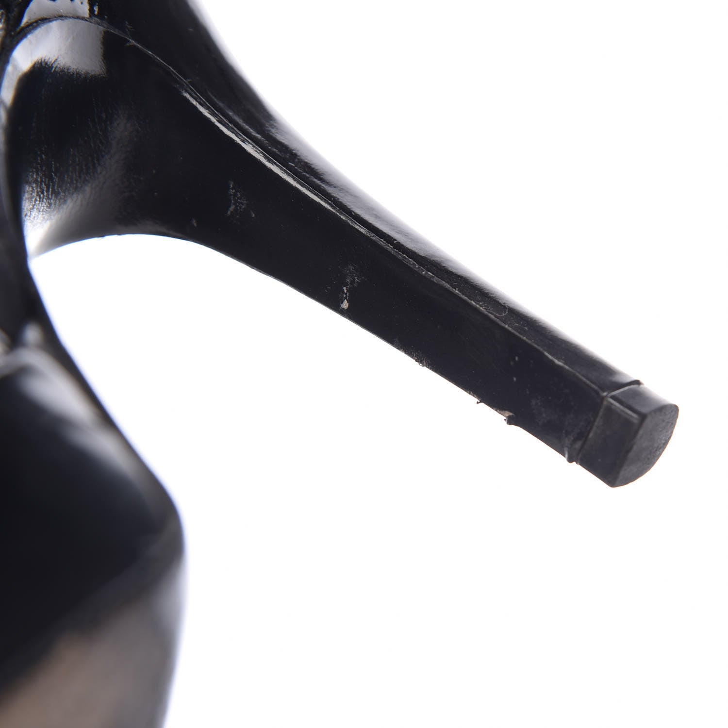 Gucci Patent Suede Oxford Platform Pumps 7 Black 17 of 17