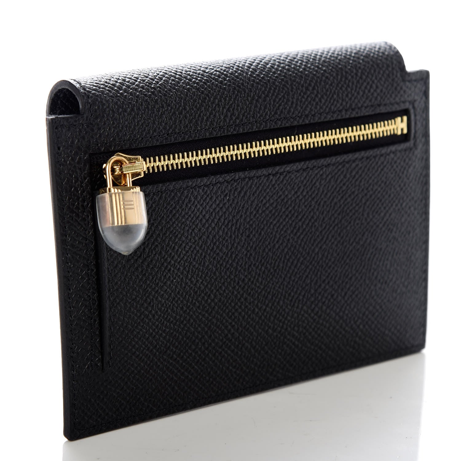 Hermes Epsom Kelly Pocket Compact Wallet Black 3 of 7