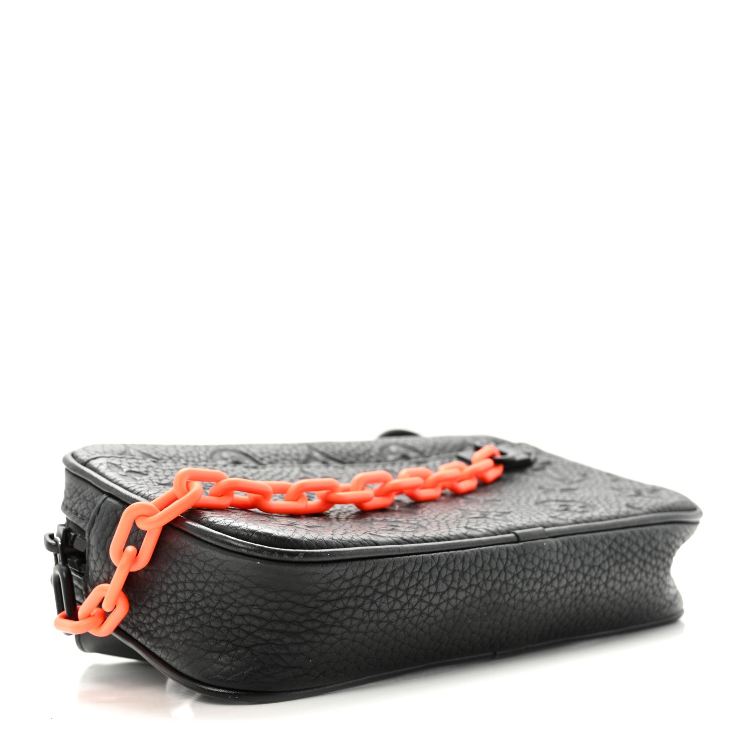 Louis Vuitton Taurillon Monogram Uniformes Solar Ray Soft Pochette Volga Belt Bag Black 3 of 8