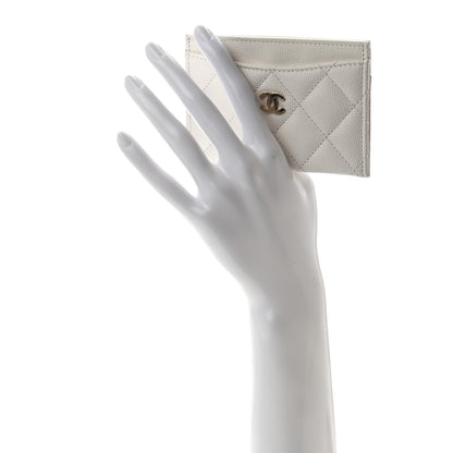 Chanel Caviar Quilted Card Holder White 2 of 8