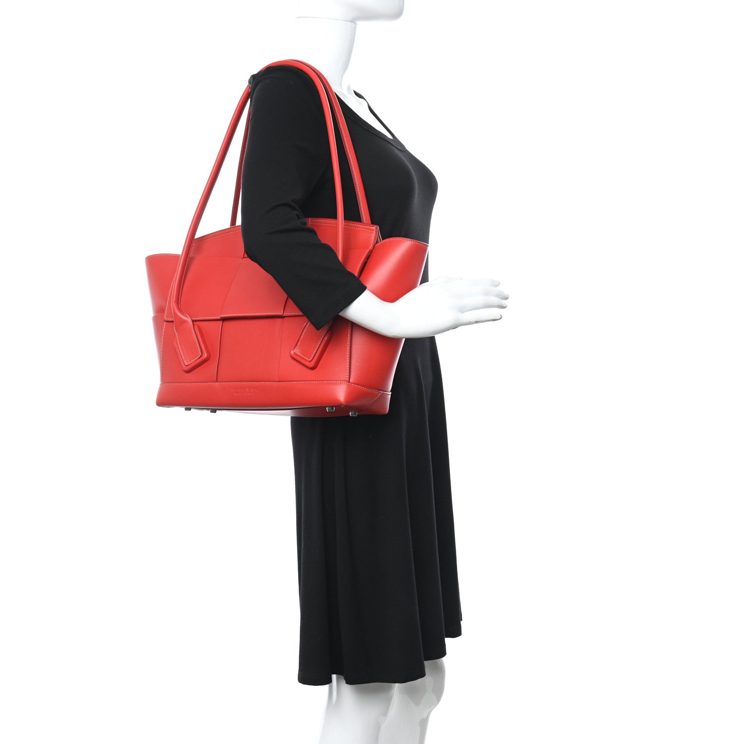 Bottega Veneta French Calfskin Maxi Intrecciato Medium Arco Nail Polish 2 of 10