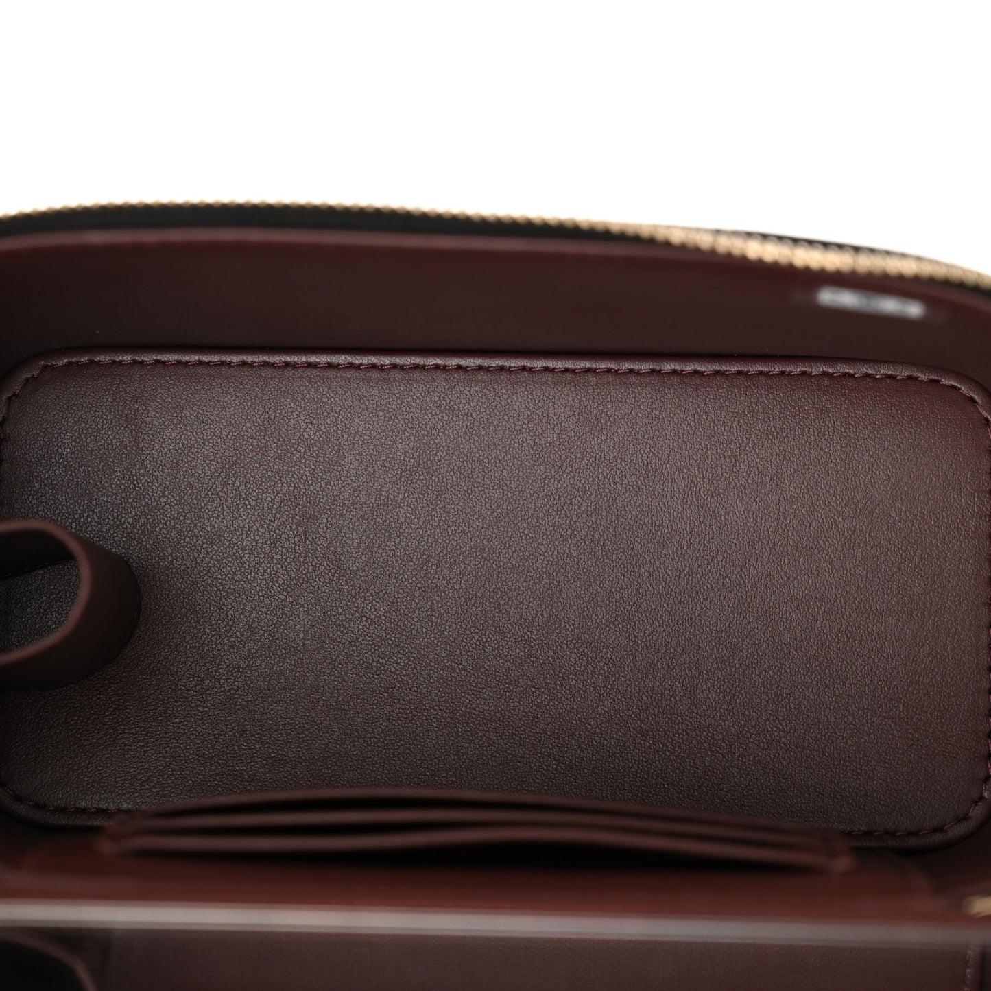 Caviar Quilted Small Vanity Case With Chain Black