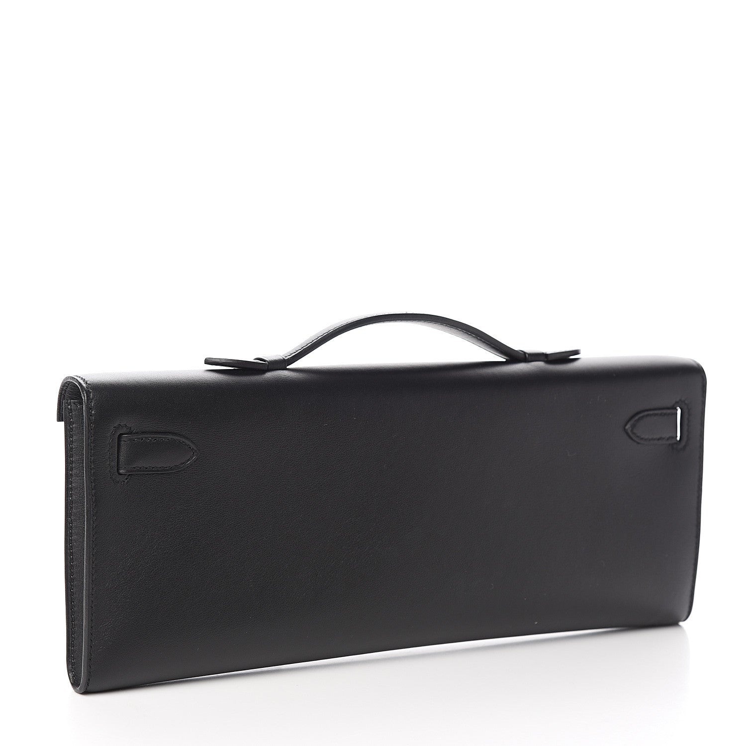 Hermes Swift Kelly Cut Clutch Pochette Black 2 of 9
