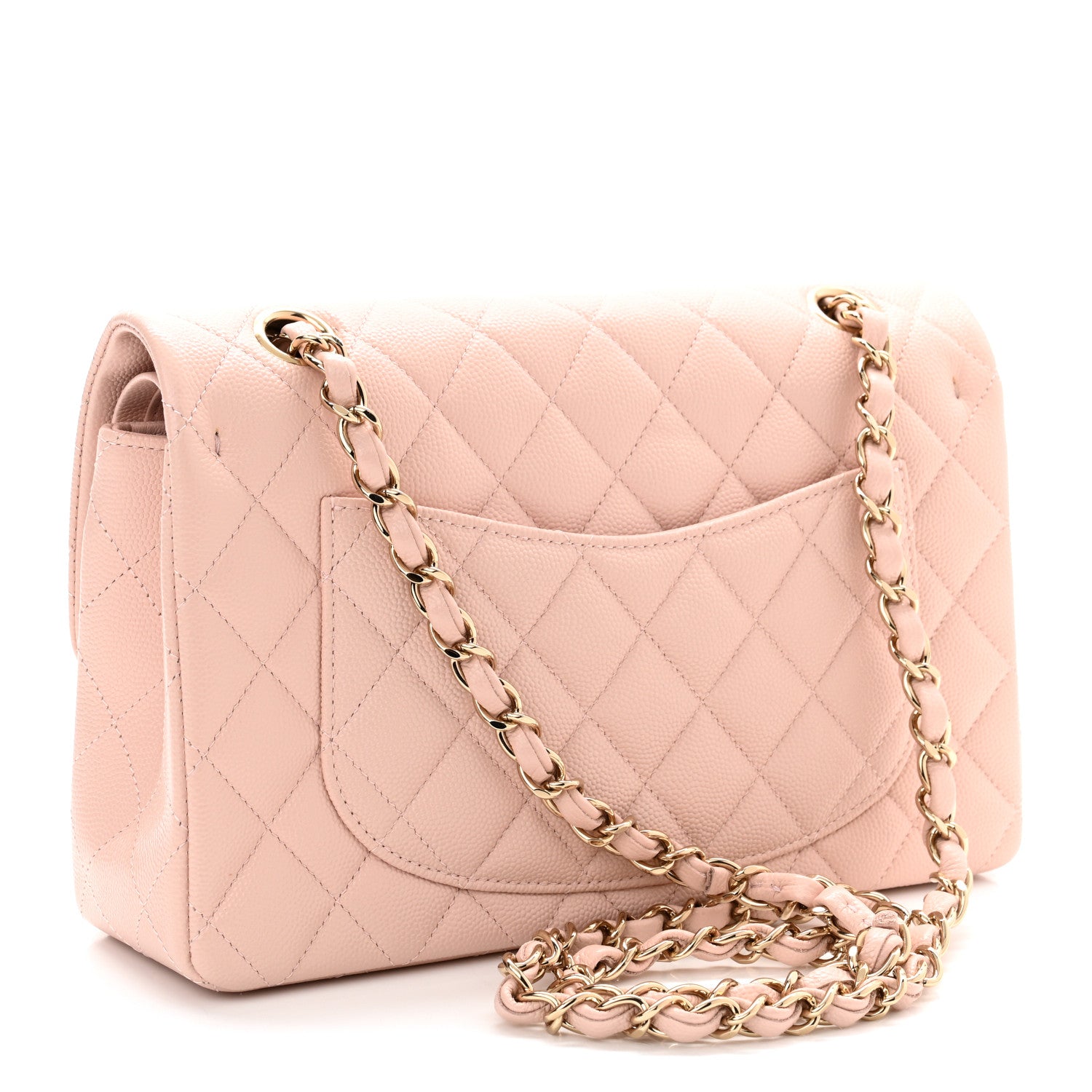 Chanel Caviar Quilted Small Double Flap Light Pink 2 of 10