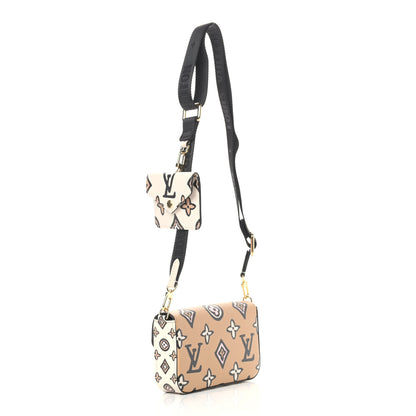 Louis Vuitton Monogram Wild At Heart Felicie Strap & Go Arizona Creme 3 of 8