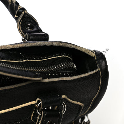 Balenciaga Supple Grained Calfskin Classic Silver Hardware Highlight Mini City Black 18 of 20