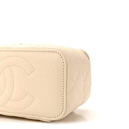 Chanel Caviar Quilted Trendy Handle Mini Vanity Ecru 10 of 11