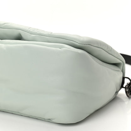 Off-White Calfskin Slouchy Nailed Clutch Green 9 of 9