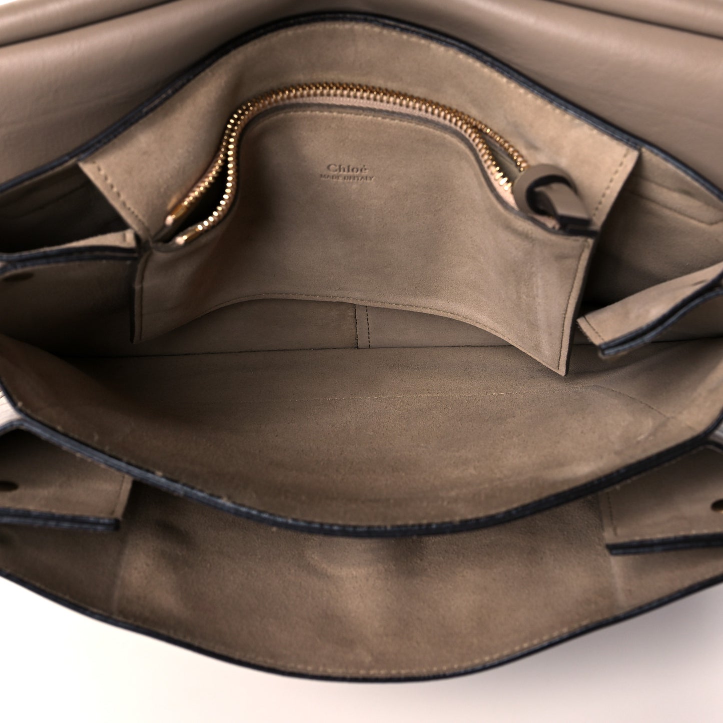 Calfskin Suede Medium Faye Shoulder Bag Motty Grey