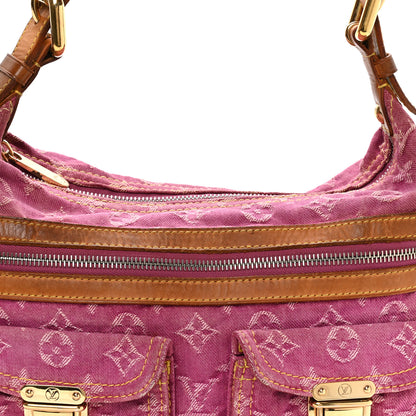 Louis Vuitton Denim Baggy PM Fuchsia 6 of 8