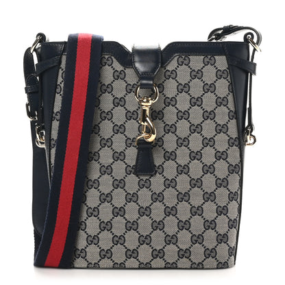 Gucci Monogram Messenger Bag Navy 1 of 10