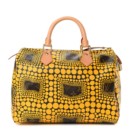 Louis Vuitton Monogram Kusama Town Speedy 30 Yellow 1 of 9