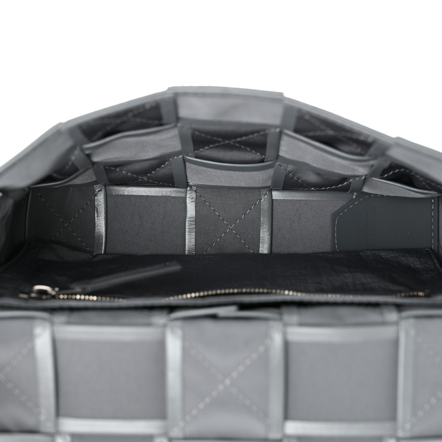 Bottega Veneta Paper Calfskin Maxi Intreccio Small Cassette Crossbody Bag Thunder 5 of 11