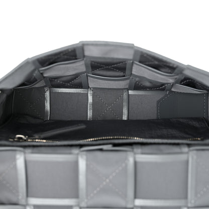 Bottega Veneta Paper Calfskin Maxi Intreccio Small Cassette Crossbody Bag Thunder 5 of 11