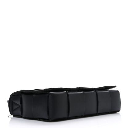 Bottega Veneta Lambskin Maxi Intrecciato Cassette Crossbody Bag Black 4 of 12
