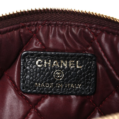Chanel Caviar Quilted Zipped Cosmetic Case Black 6 of 7