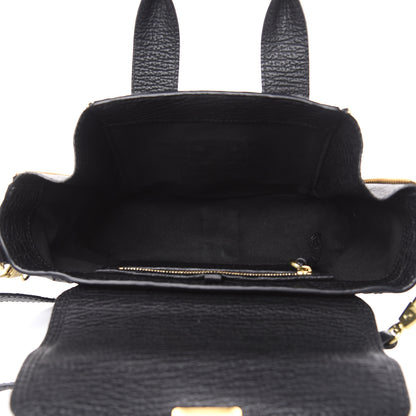 3.1 Phillip Lim 3.1 Textured Calfskin Mini Pashli Satchel Black 5 of 10