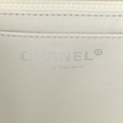 Chanel Caviar Quilted Maxi Single Flap White 5 of 8