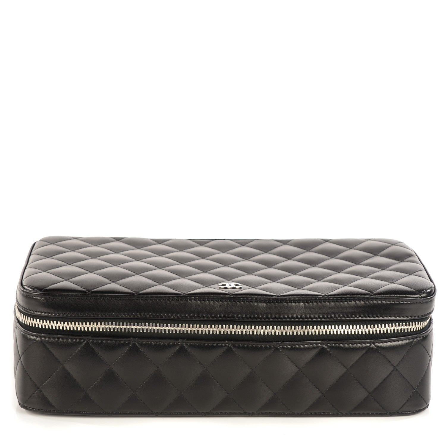 Chanel Lambskin Quilted Large Jewelry Case Black 1 of 8