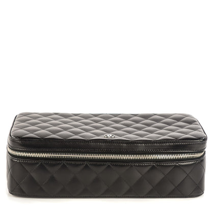 Chanel Lambskin Quilted Large Jewelry Case Black 1 of 8