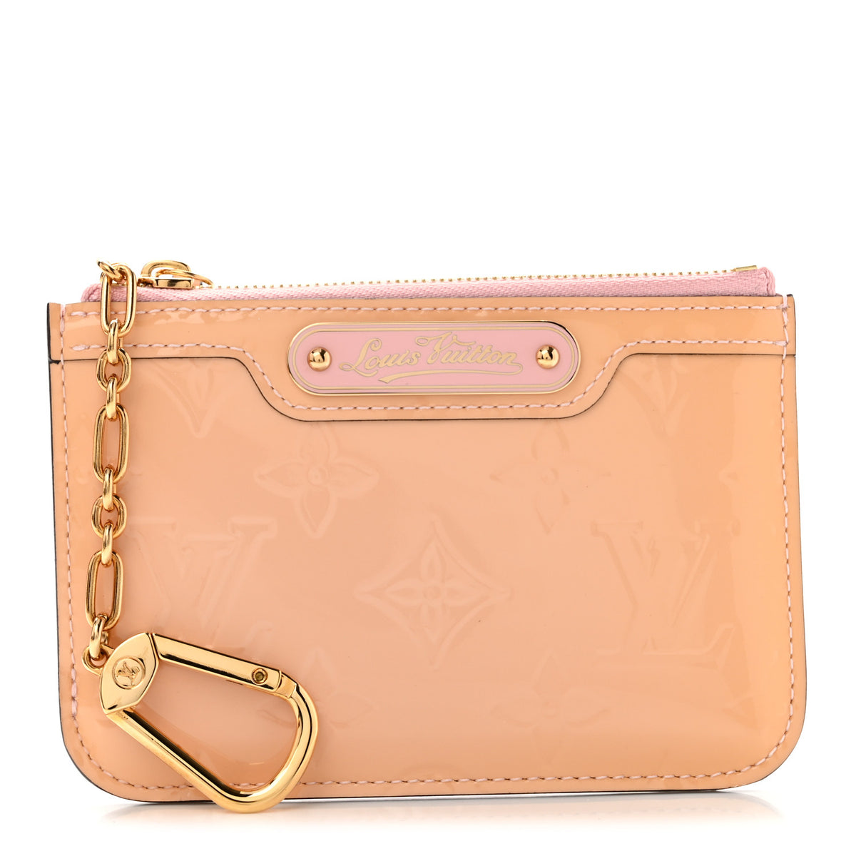 Louis Vuitton Vernis Key Pouch Rose Ballerine 1 of 10