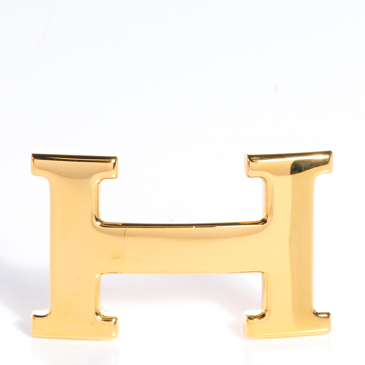 Hermes Ostrich Vache Natural 32mm Polished H Constance Belt 70 Gold 4 of 5