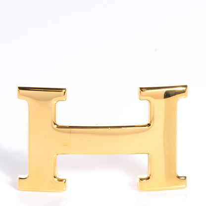 Hermes Ostrich Vache Natural 32mm Polished H Constance Belt 70 Gold 4 of 5