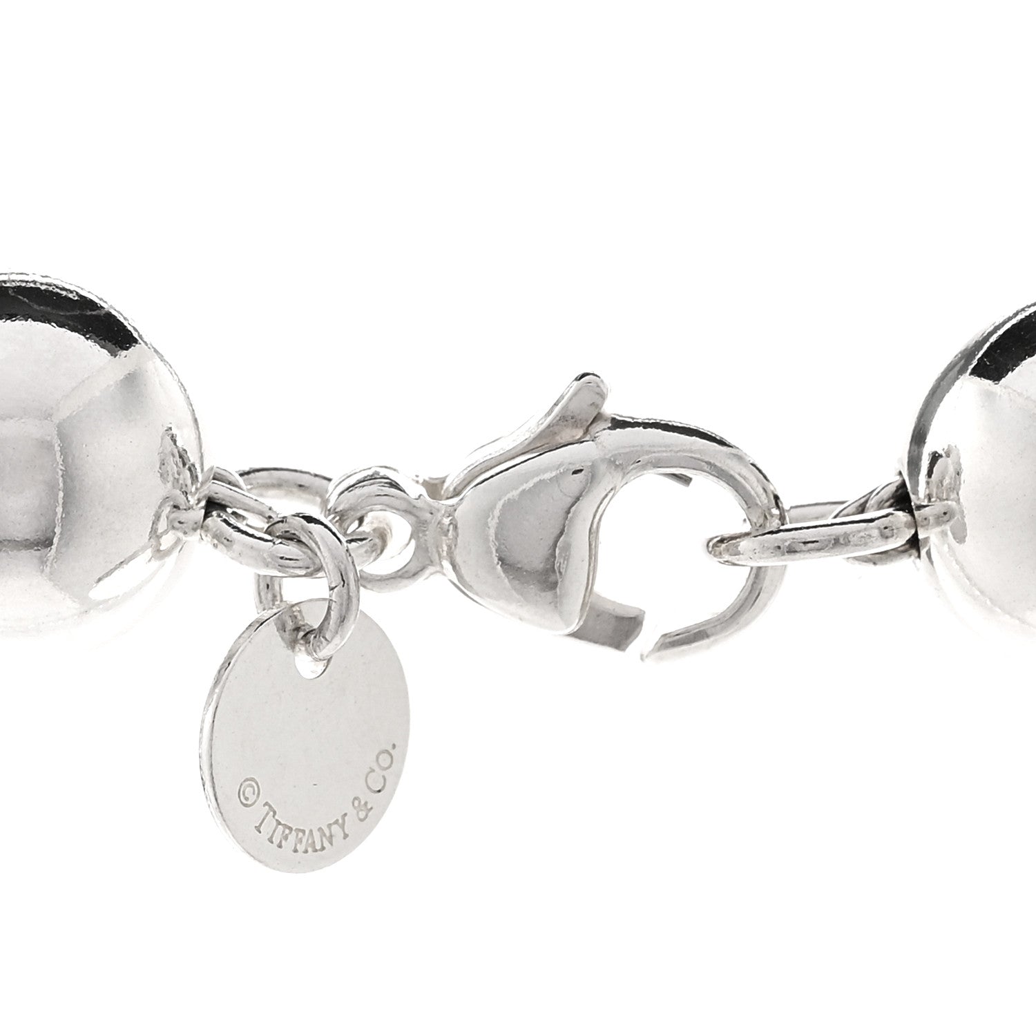 Tiffany Sterling Silver 10mm Hardwear Ball Necklace 4 of 5