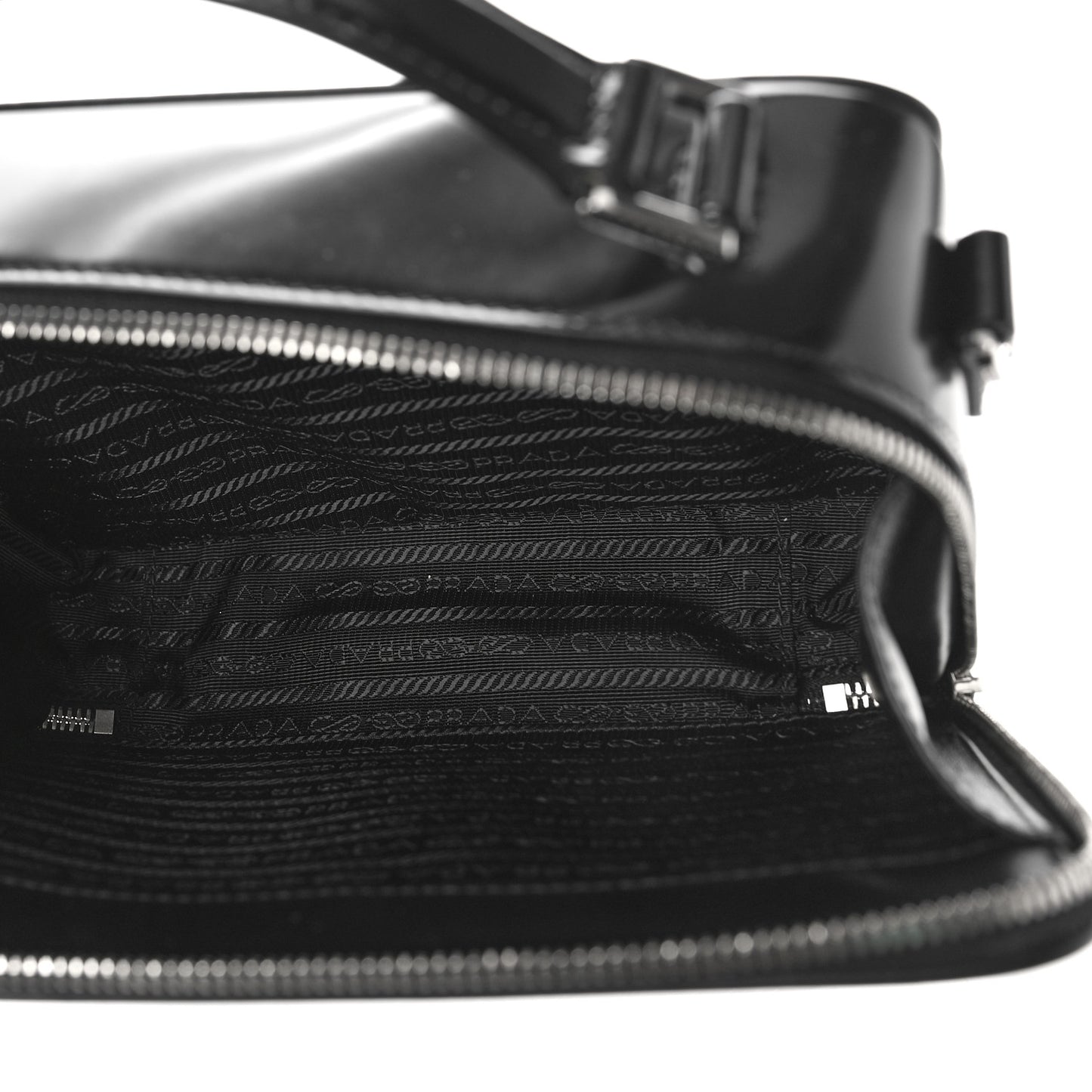 Spazzolato Medium Brique Crossbody Bag Black