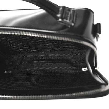 Prada Spazzolato Medium Brique Crossbody Bag Black 5 of 8